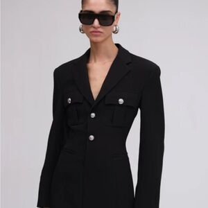 Elegant Black Women's Blazer Dress